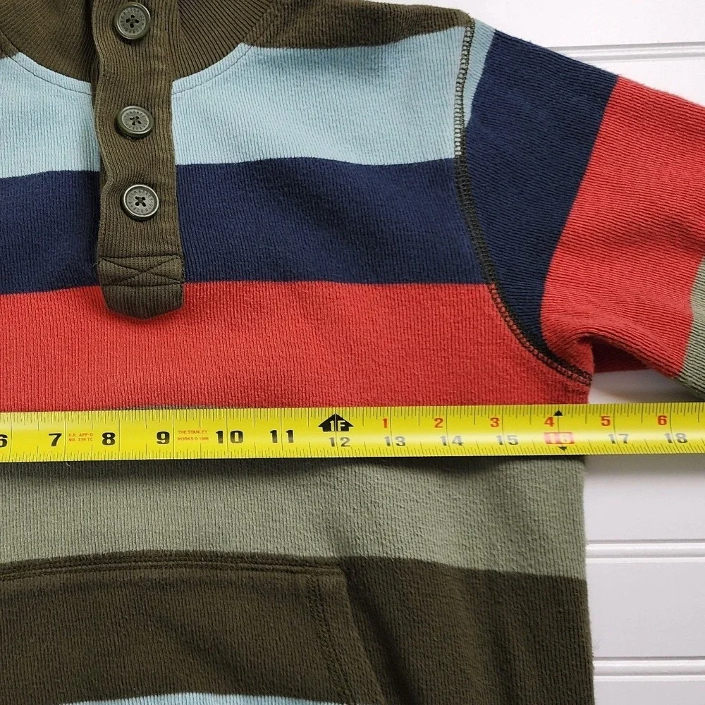 Gymboree Kids Boys Size 8 Striped Mock Neck Pullover Casual Preppy‎